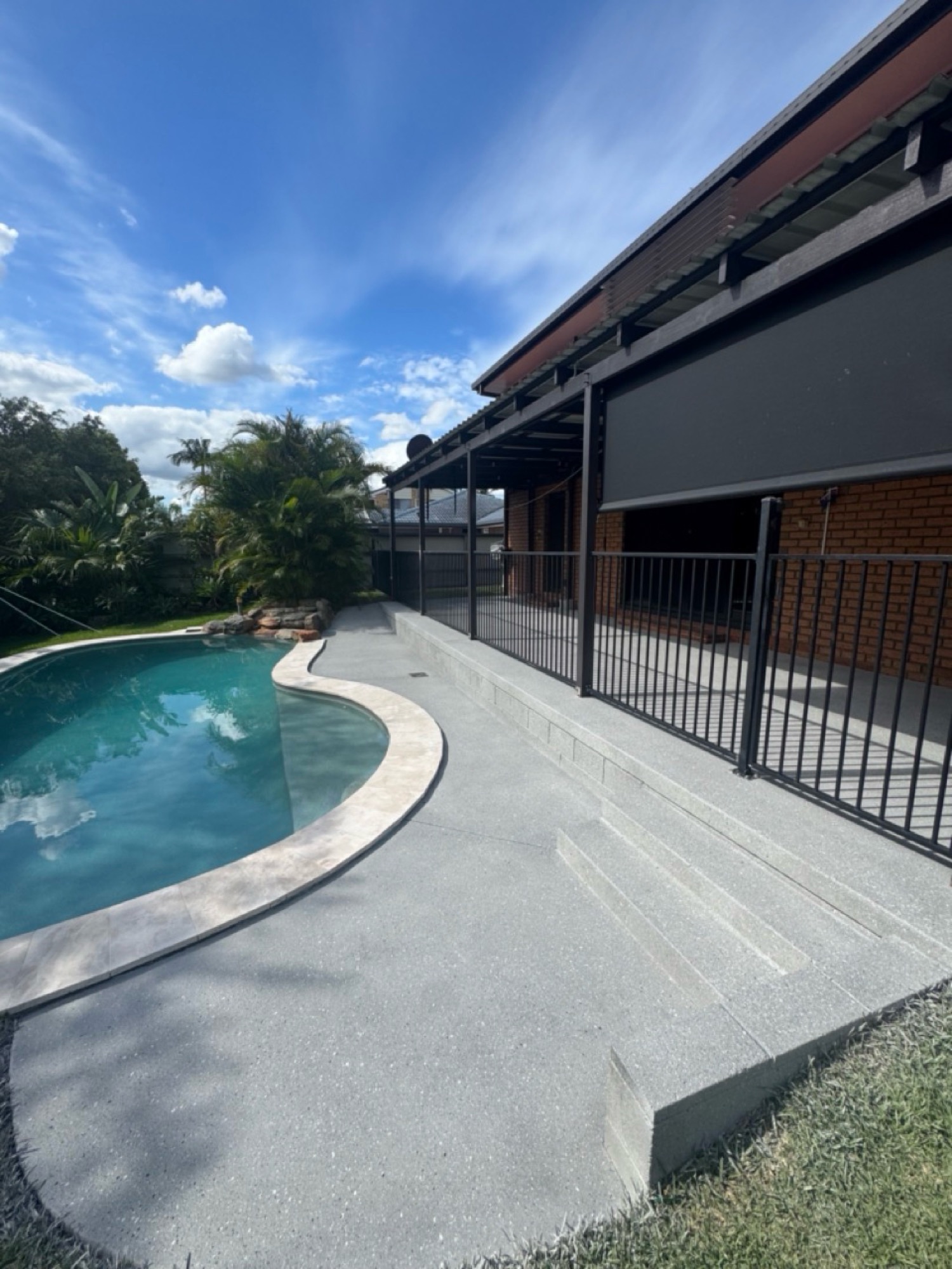 After: pool area resurfaced in Greystone